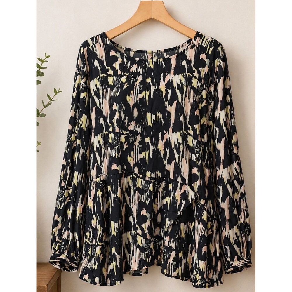 Ny-collection Women's Blue and Pink Blouse